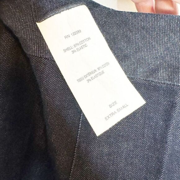 The Row Blue Denim Slim Trouser Pants Cotton Elastic Waist Women’s Size XS - Picture 9 of 15